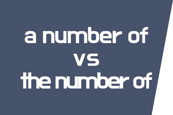A number of và The number of